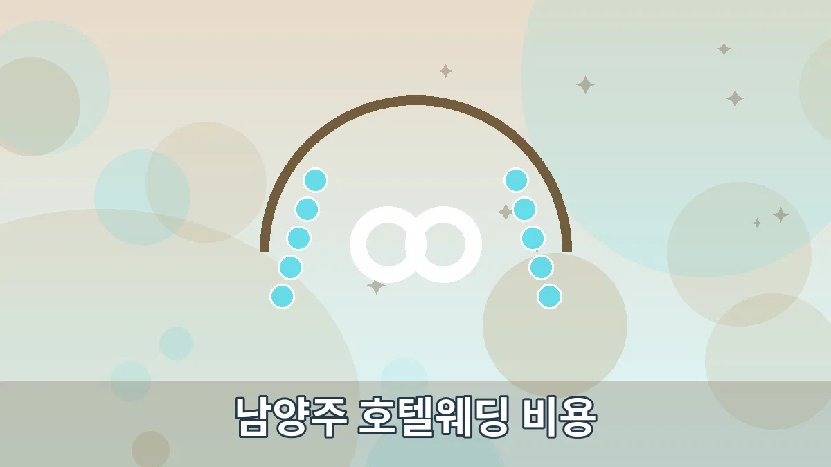 남양주 호텔웨딩 비용 안내 이미지 4